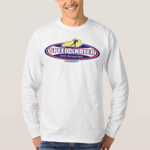 T-shirt Ovale de patineur de vitesse - longue douille T