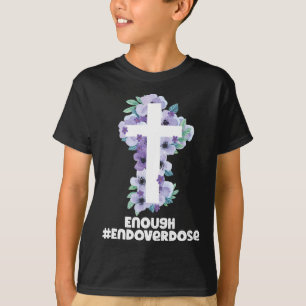 T-shirt overdose chrétienne de ruban pourpre overdose Aw