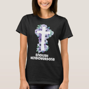 T-shirt overdose chrétienne de ruban pourpre overdose Aw
