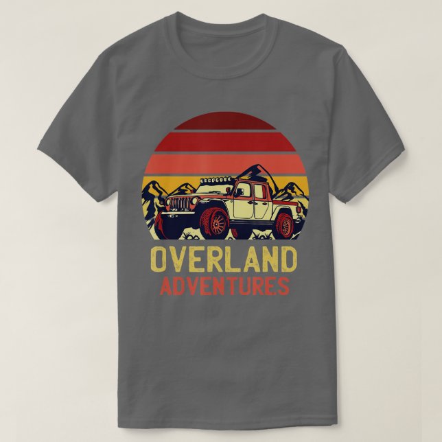 T-shirt Overland Adventures Camping Offroad (Design devant)