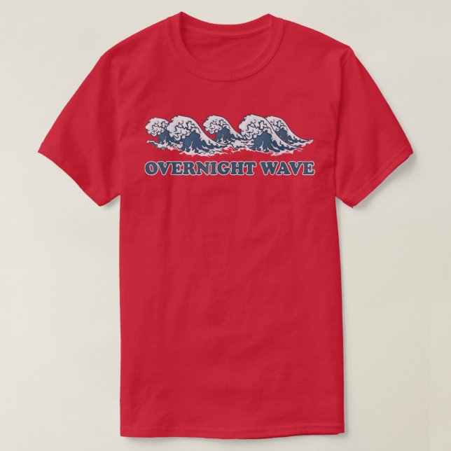 T-shirt Overnight Waves Japanese The Great Wave 911 (Design devant)