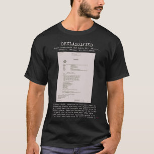 T-shirt OVNI - Déclassifié DOS.UAP C3,TBILISI,GÉORGIE 2001