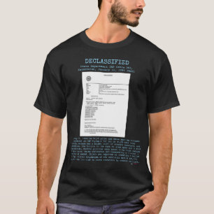 T-shirt OVNI - DOS.UAP C2 déclassifié, KAZAKHSTAN JAN1984