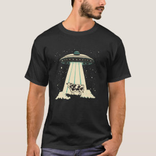 T-shirt OVNI drôle envoie un costume de vache pour des rir