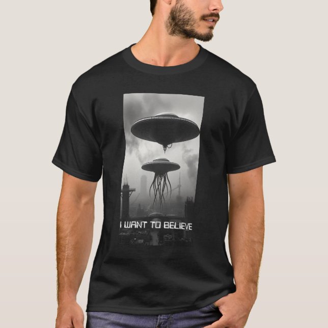 T-shirt OVNI Je veux croire (Devant)