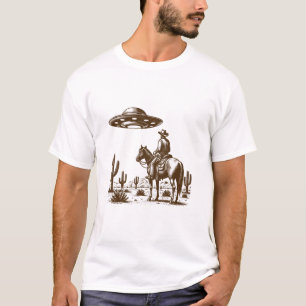 T-shirt OVNI Western Cowboy
