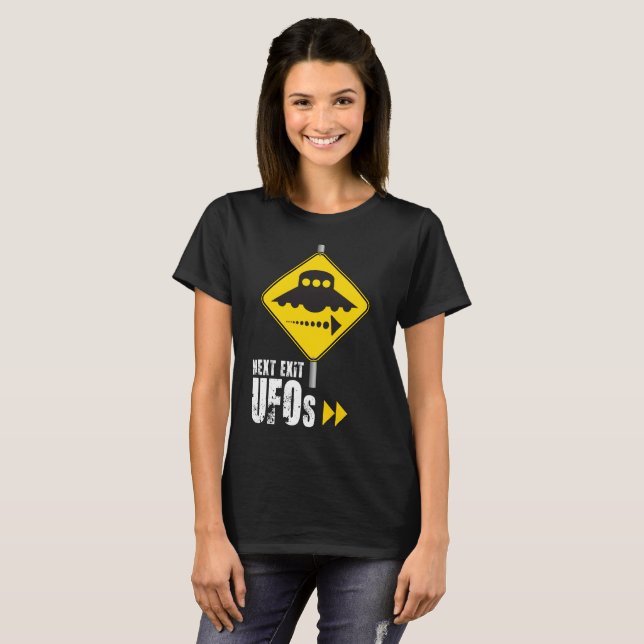 T-shirt OVNIs à la prochaine sortie (Devant entier)