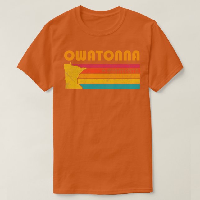 T-shirt Owatonna Minnesota Souvenir Vintage (Design devant)
