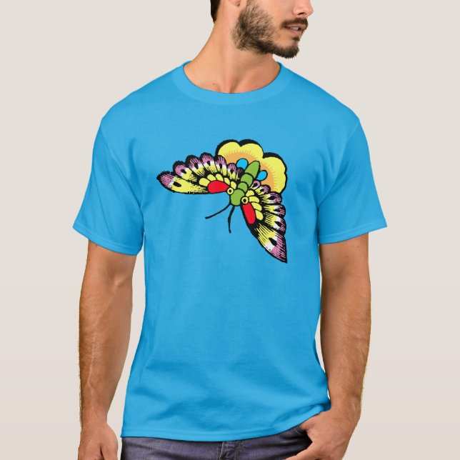 T-shirt Owen Jones Antique Papillons Orientaux (Devant)
