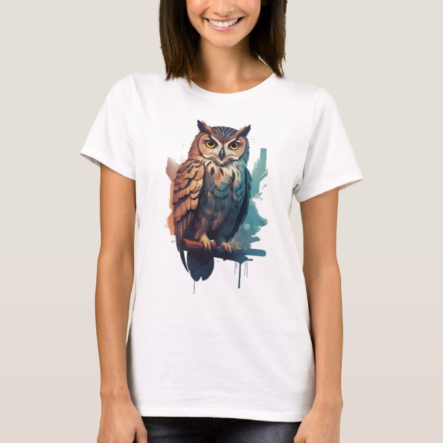 T-shirt owl (Devant)
