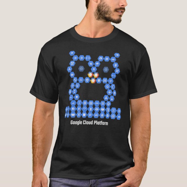 T-shirt Owl Google Cloud Platform Elements - En noir (Devant)