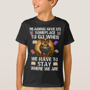T-shirt Owl Lecture Lecteur Livre Lover Literature Library