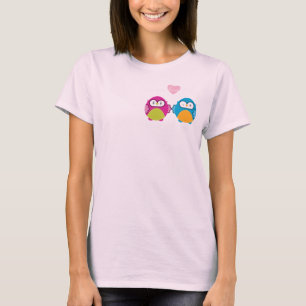 T-shirt OWL LOVE :: fille vive + garçon
