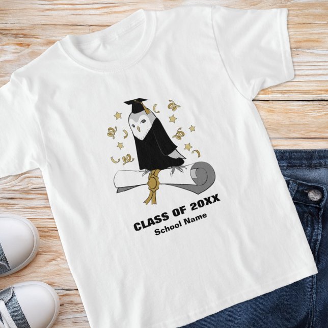 T-shirt Owl Preschool / Kindergarten Graduation Kids (Créateur téléchargé)