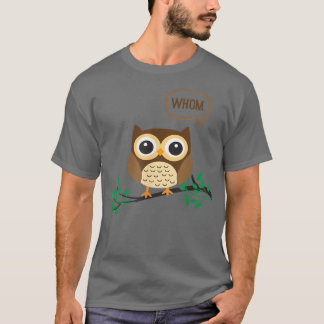 T-shirt OWL WHY Funny Grammar Anglais Enseignant ou Étudia