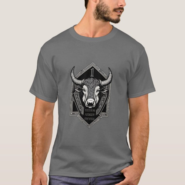 T-shirt Ox Ehyeh Asher Ehyeh Aleph Christian Unisex (Devant)