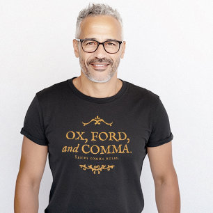 T-shirt Oxford Comma drôle Exemple Ox Ford