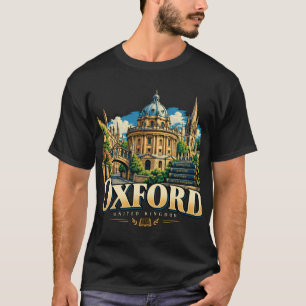 T-shirt Oxford Royaume-Uni Voyage Art Monument Historique