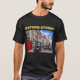 T-shirt Oxford Street pour hommes en noir
