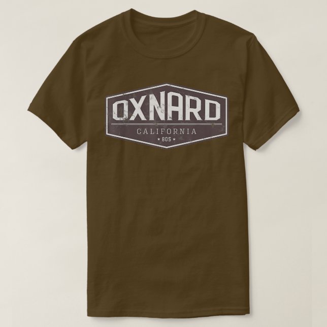 T-shirt Oxnard California 805 en détresse (Design devant)