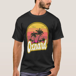 T-shirt Oxnard California Beach Retro Sunset