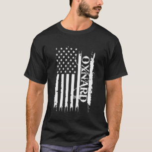 T-shirt Oxnard États-Unis en détresse avec le drapeau amér