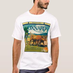 T-shirt Oxnard LabelOxnard orange, CA