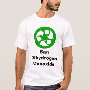 T-shirt Oxyde de dihydrogène d'interdiction
