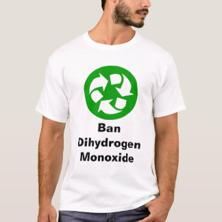 T-shirt Oxyde de dihydrogène d'interdiction