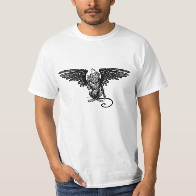 T-shirt Oz - Aiguille de singe ailé (Devant)