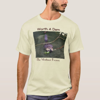 T-shirt P1000945, en valeur un barrage, les castors de