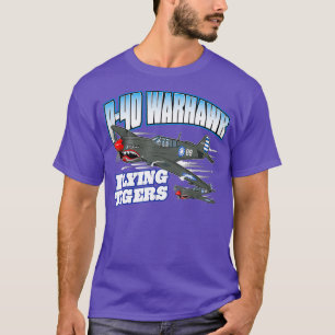 T-shirt P40 Warhawk Flying Tigers Warbirds