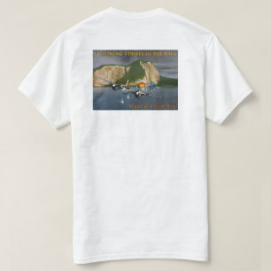 T-shirt P-38 Frappes d'éclair dans la zone