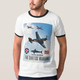 T-SHIRT P-40 CURTISS WARHAWK SQUADRON