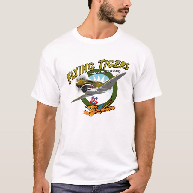 T-shirt P-40 Flying Tigers (Devant)
