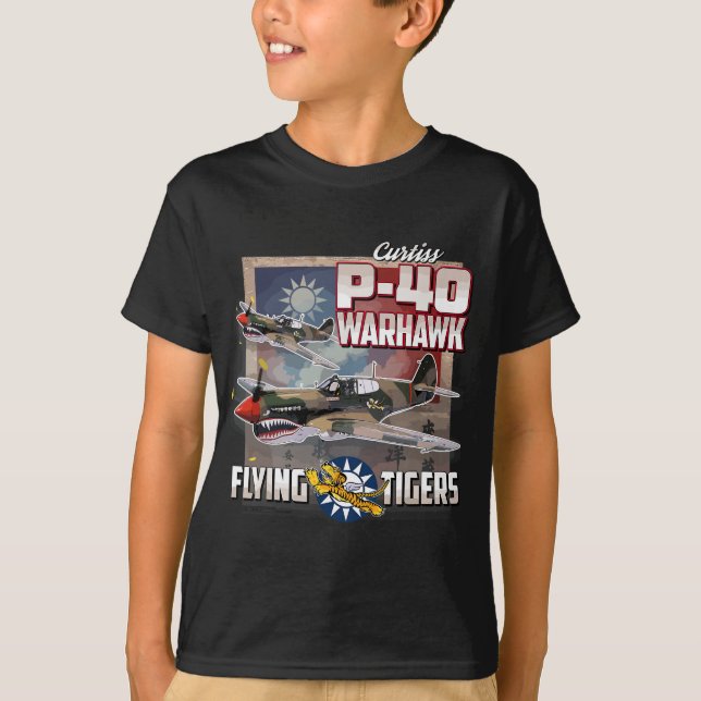 T-shirt P-40 Tigres volants Warhawk (Devant)