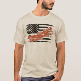 T-shirt P-51 Mustang American Fighter Plane
