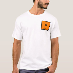 T-shirt P - Chimie de la ville de Phoenix Symbole du table