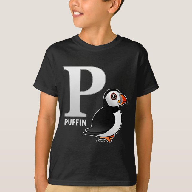 T-shirt P est pour le macareux (Devant)