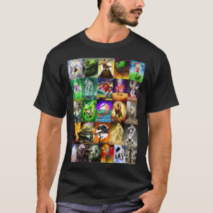 T-shirt P est pour Phoenix Tiled