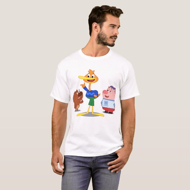 T-shirt P. Le Roi Duckling - pièce en t graphique à trois (Devant entier)