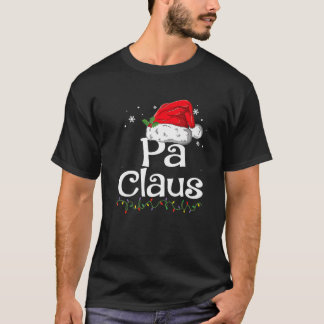 T-shirt Pa Claus Pyjama de Noël Famille Correspondant Noël