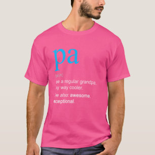 T-shirt Pa Définition Noun Comme Un Grand-Père Uniquement