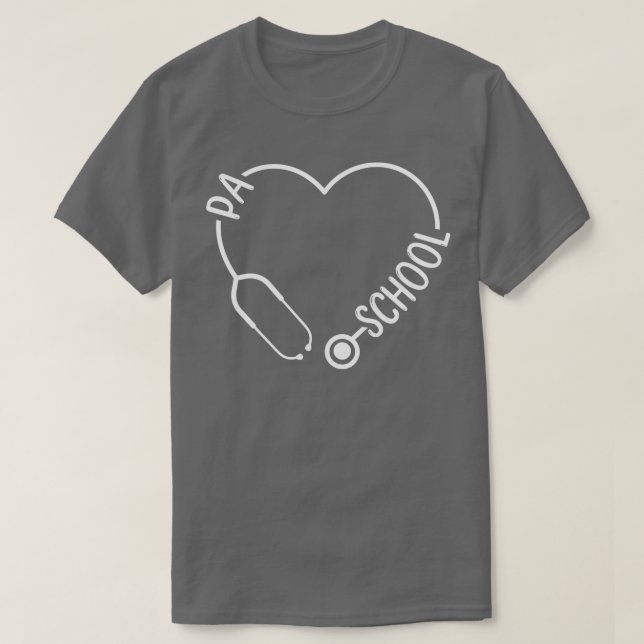 T-shirt PA Étudiant Médecin adjoint École 1 (Design devant)