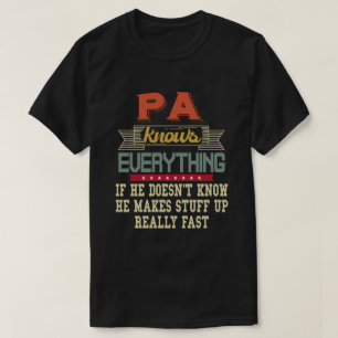T-shirt Pa Sait Tout Ce Qui Est Amusant Cadeau Grandpa