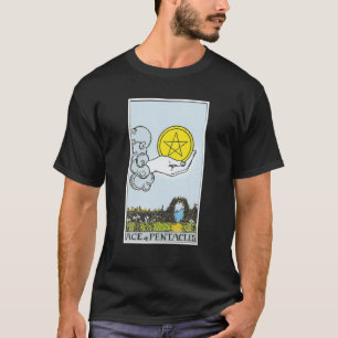 T-shirt Pace Pentacles Carte Tarot Croyances Occultes Divi