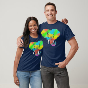 T-shirt Pachyderm coloré
