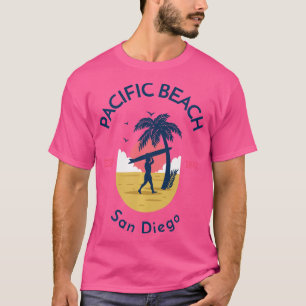 T-shirt Pacific Beach San Diego Californie Surf Souveni