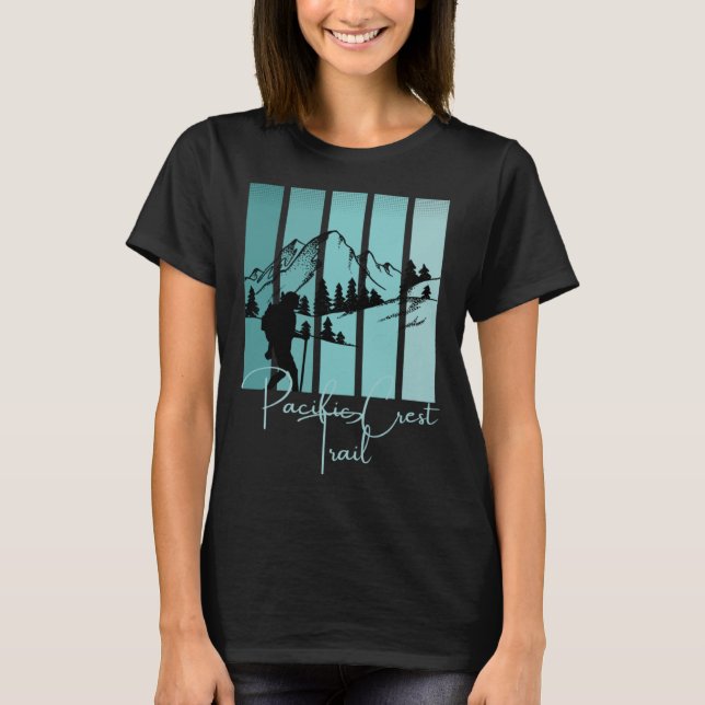 T-shirt Pacific Crest Trail PCT Randonnée National Park We (Devant)