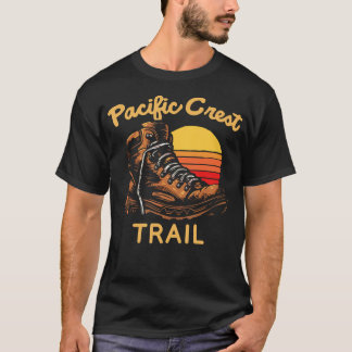 T-shirt Pacific Crest Trail Vintage Hiking Boot Hiker Shoe